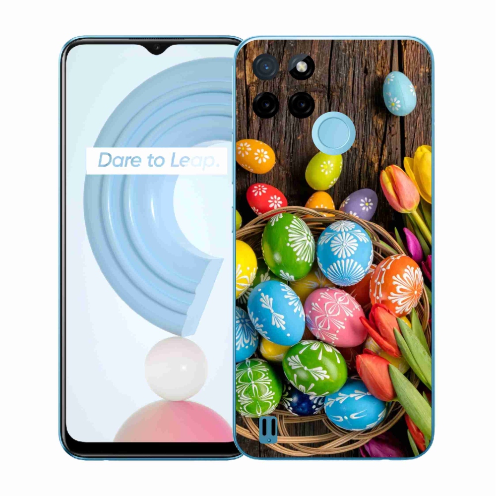 Zselés tok mmCase a Realme C21Y/C25Y készülékhez - Húsvéti tojás