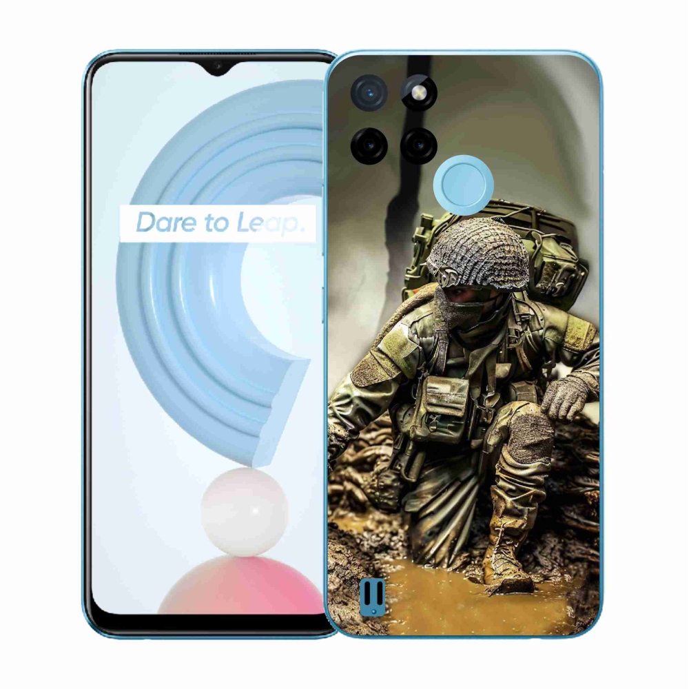Zselés borítás mmCase a Realme C21Y/C25Y készülékhez - katona