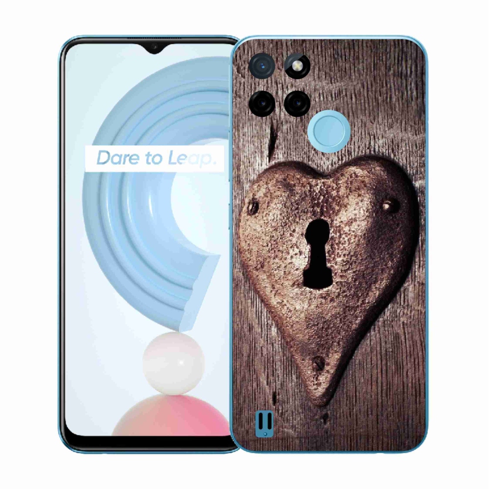 Zselés borítás mmCase a Realme C21Y/C25Y készülékhez - szív alakú zárral