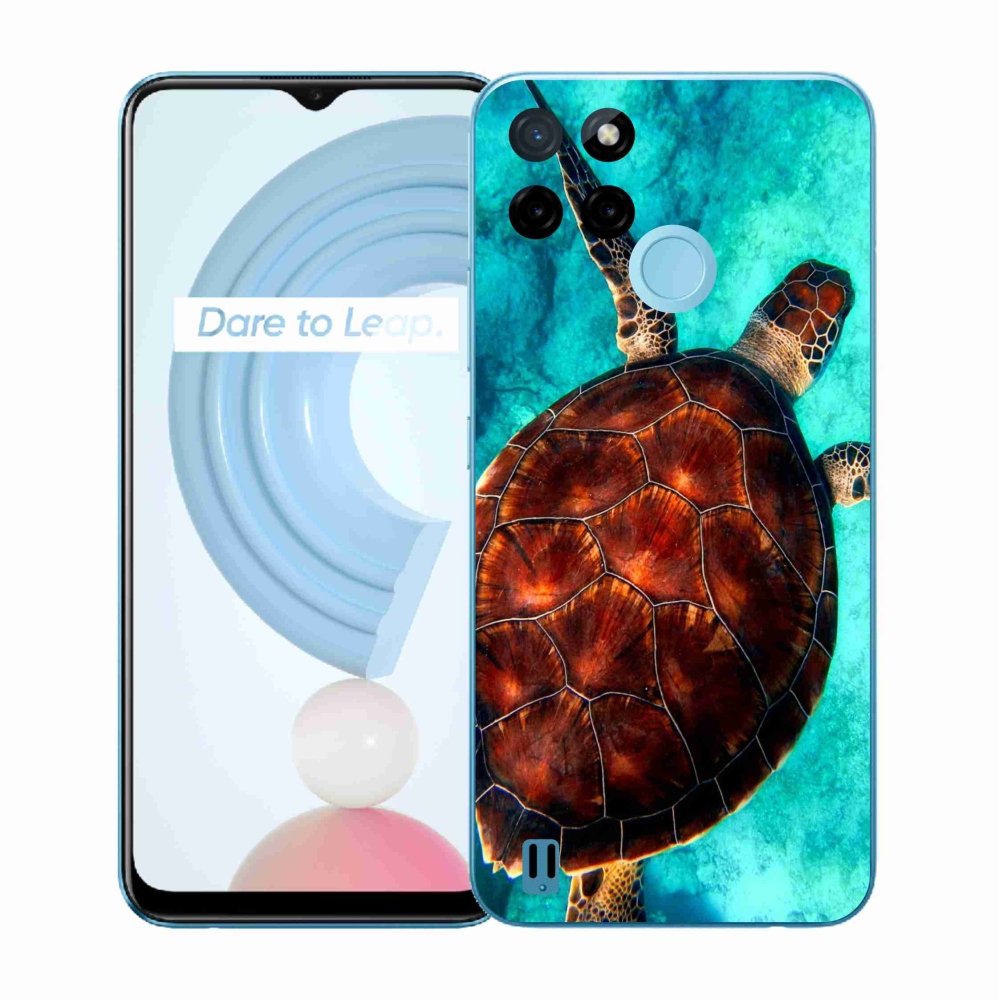 Zselés borítás mmCase a Realme C21Y/C25Y készülékhez - teknősbéka