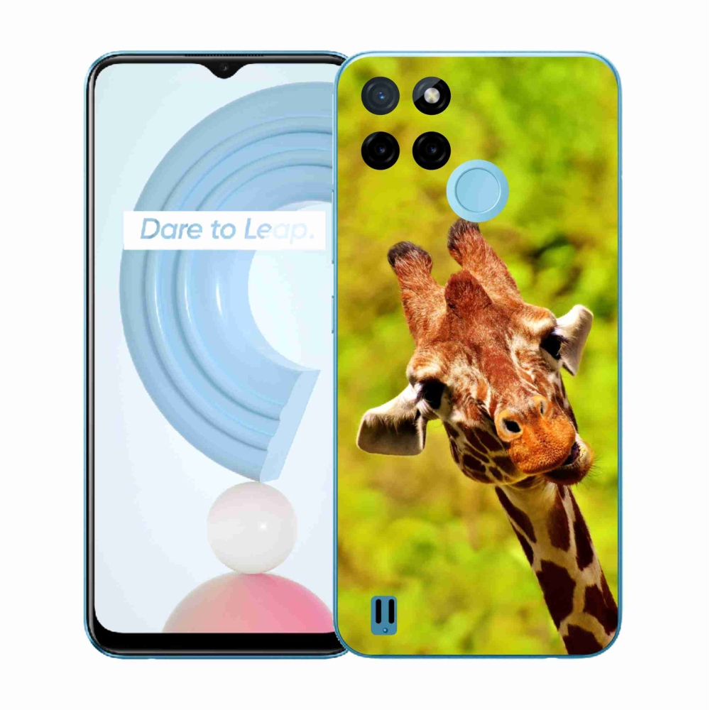 Zselés borítás mmCase a Realme C21Y/C25Y készülékhez - zsiráf