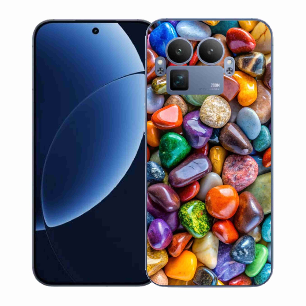 Gél borítás mmCase a Realme GT 8 Pro készülékhez - színes strasszkövek