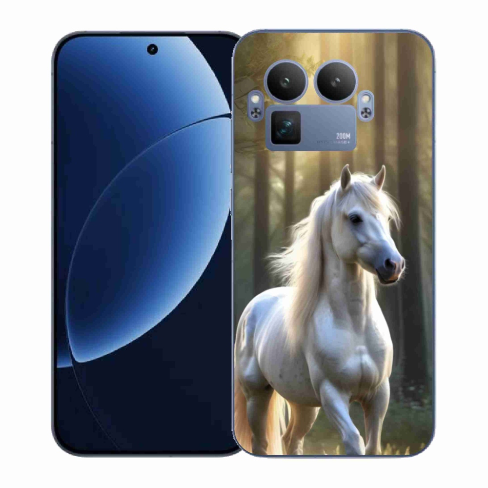 Gél borítás mmCase a Realme GT 8 Pro készülékhez - fehér ló 3