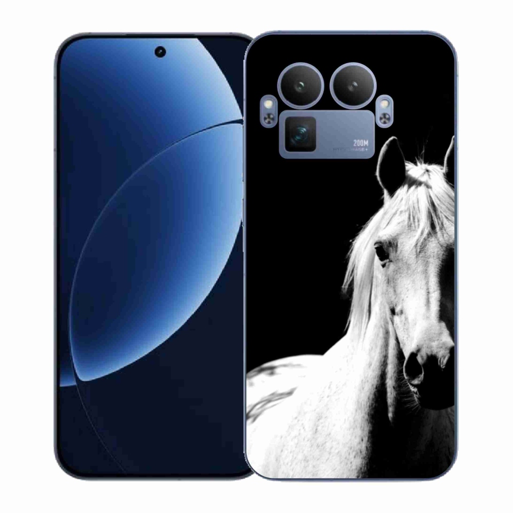 Gél borítás mmCase a Realme GT 8 Pro-hoz - fehér ló 5