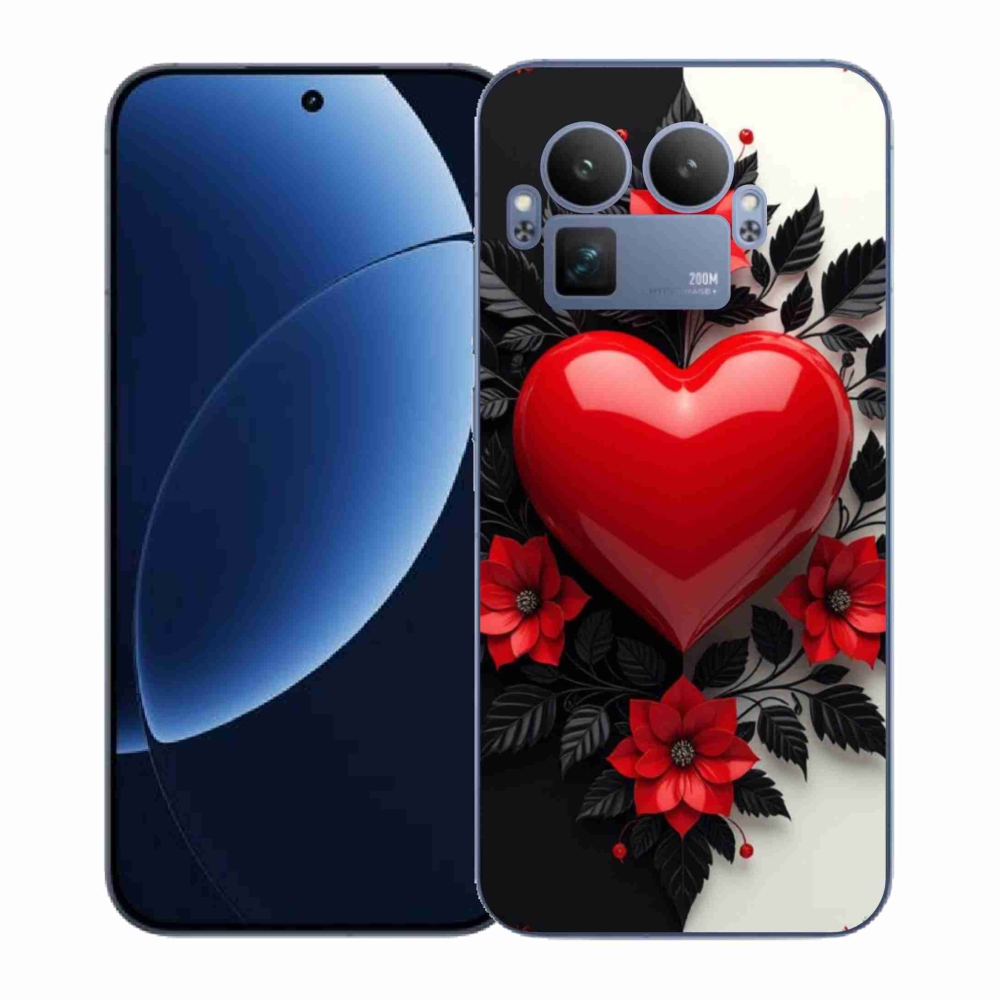 Gél borítás mmCase a Realme GT 8 Pro készülékhez - piros szív