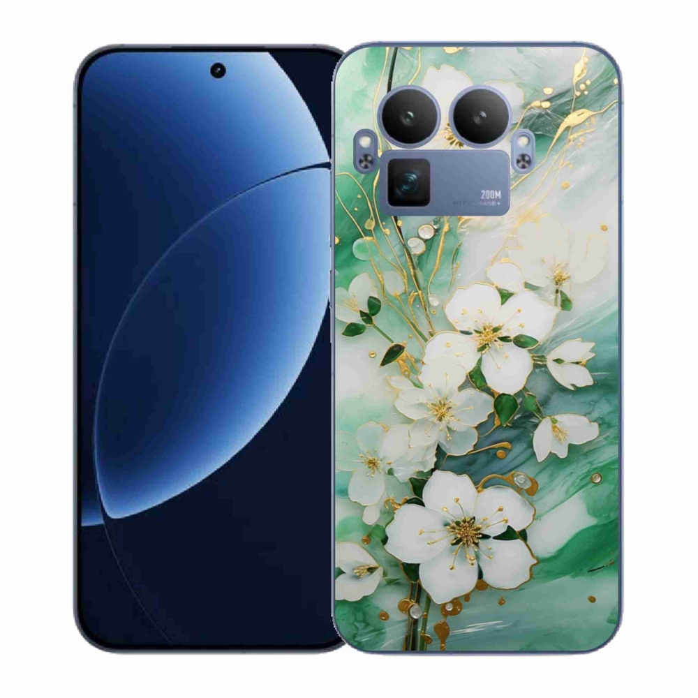 Gél borítás mmCase a Realme GT 8 Pro készülékhez - finom virágok