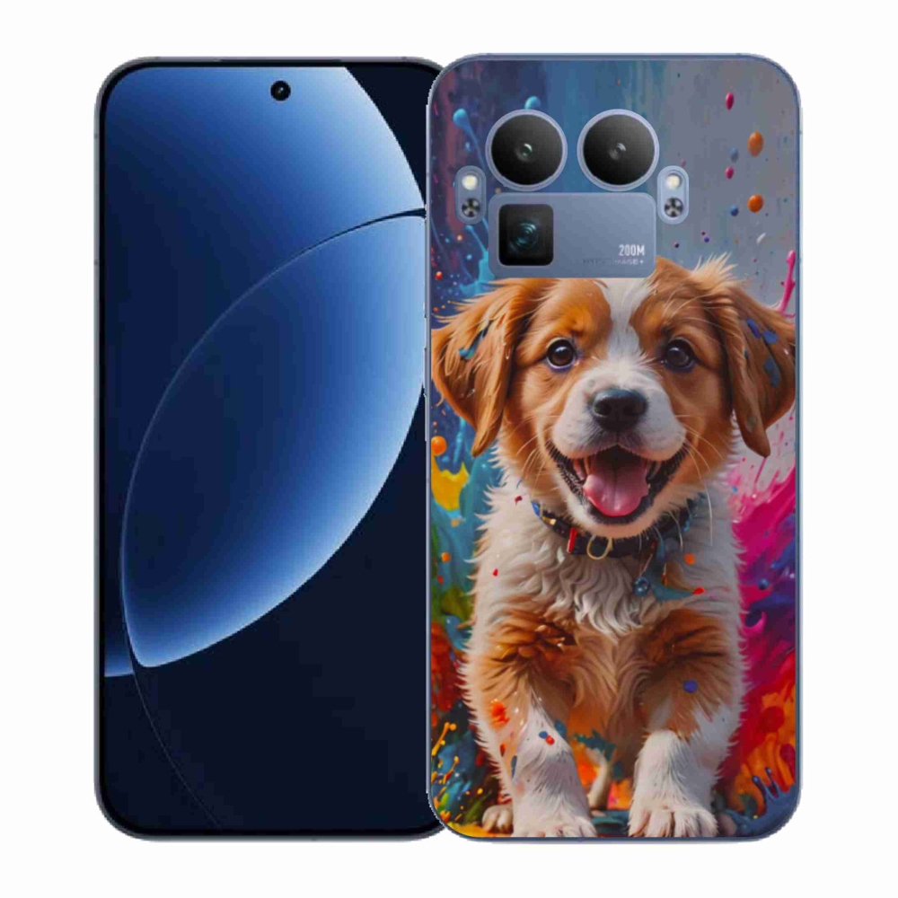 Gél borítás mmCase a Realme GT 8 Pro számára - aranyos kiskutya 3