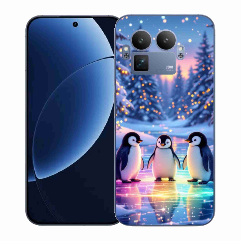 Gél borítás mmCase a Realme GT 8 Pro készülékhez - Pingvinek