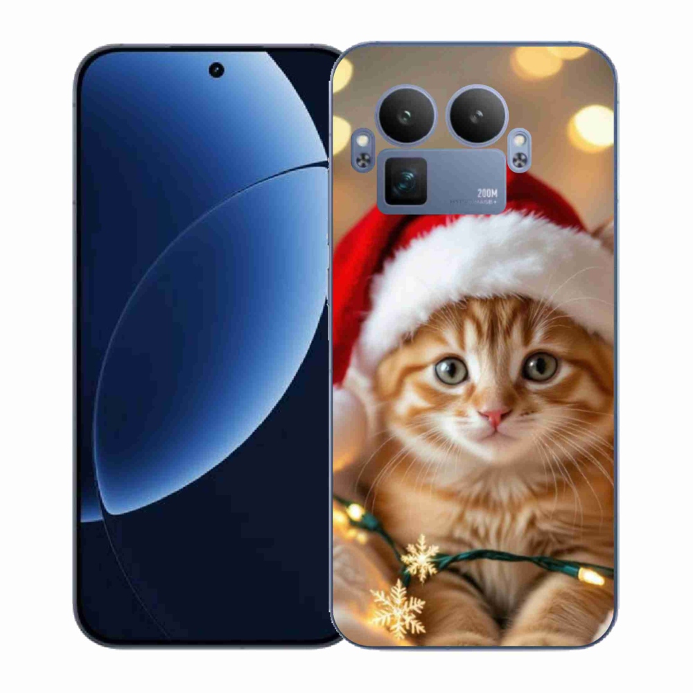 Gél borítás mmCase a Realme GT 8 Pro számára - Karácsonyi cica