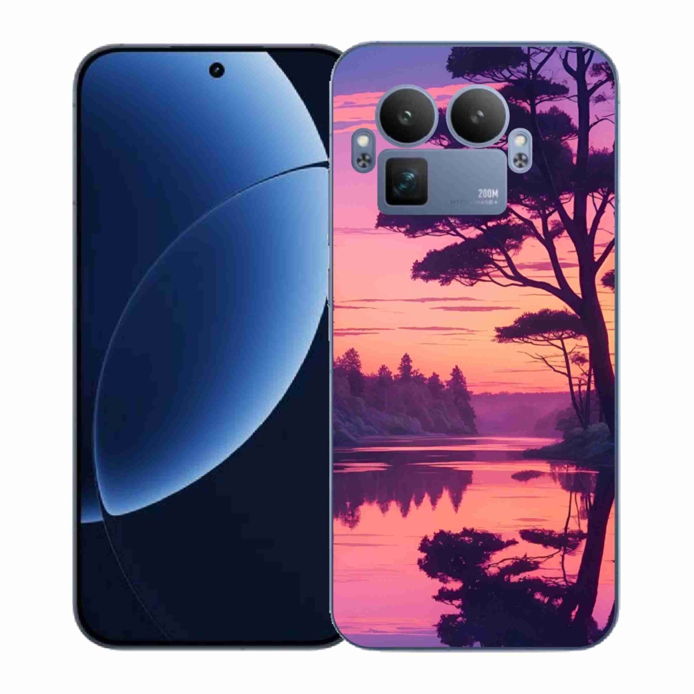 Gél borítás mmCase a Realme GT 8 Pro számára - naplemente a tó felett