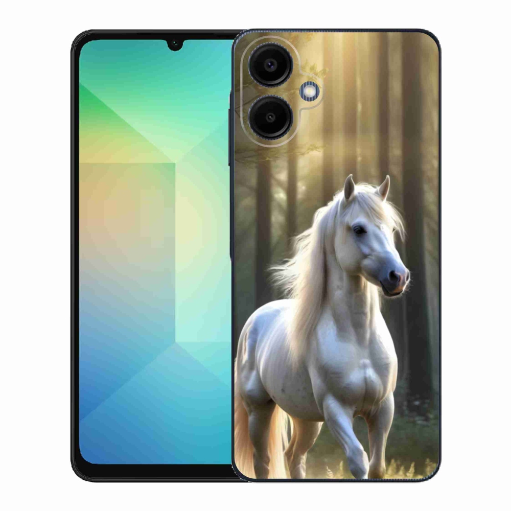 Zselés borítás mmCase Samsung Galaxy A06 - fehér ló 3