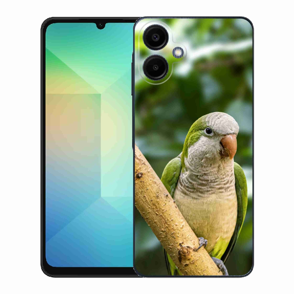 Zselés borítás mmCase Samsung Galaxy A06 készülékhez - papagáj