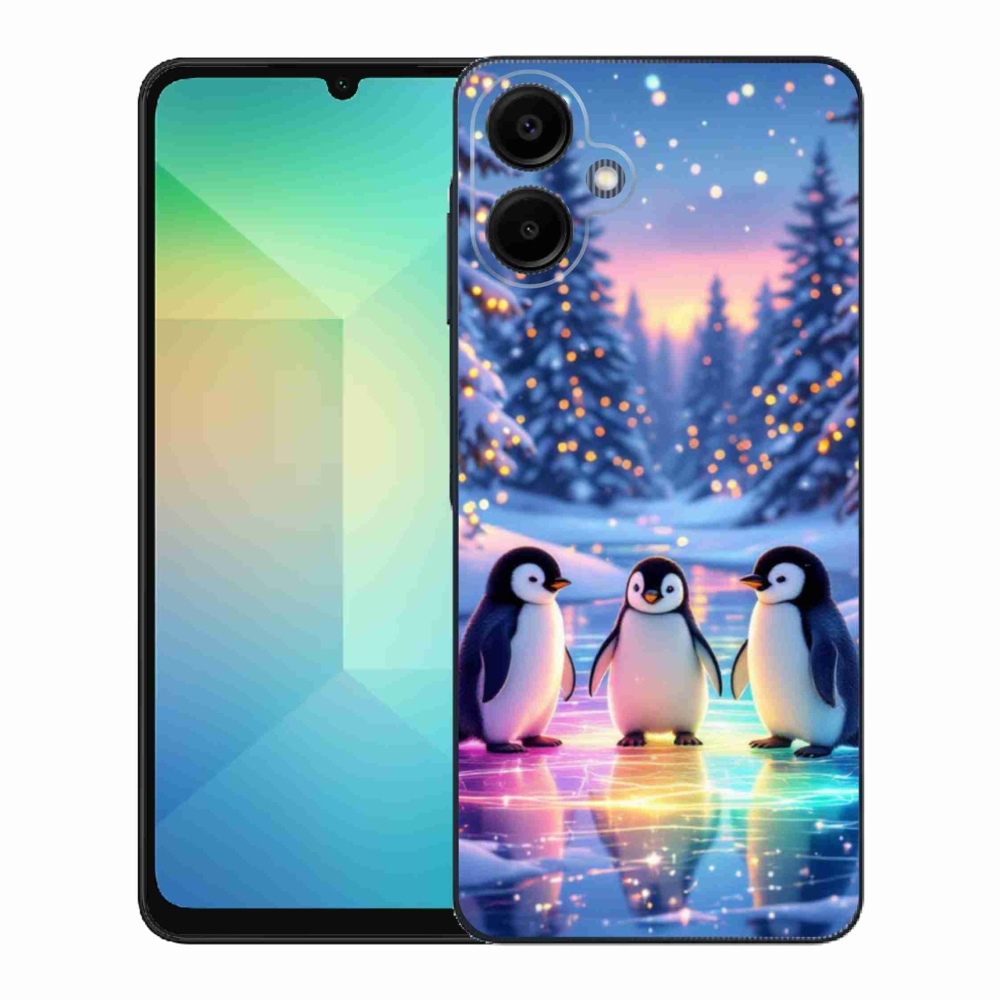 Gél borítás mmCase Samsung Galaxy A06 készülékhez - pingvinek