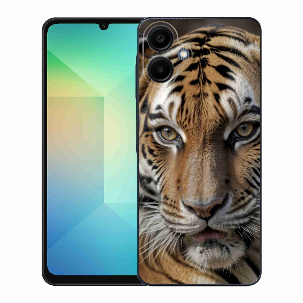 Zselés borítás mmCase Samsung Galaxy A06-hoz - tigris nézet