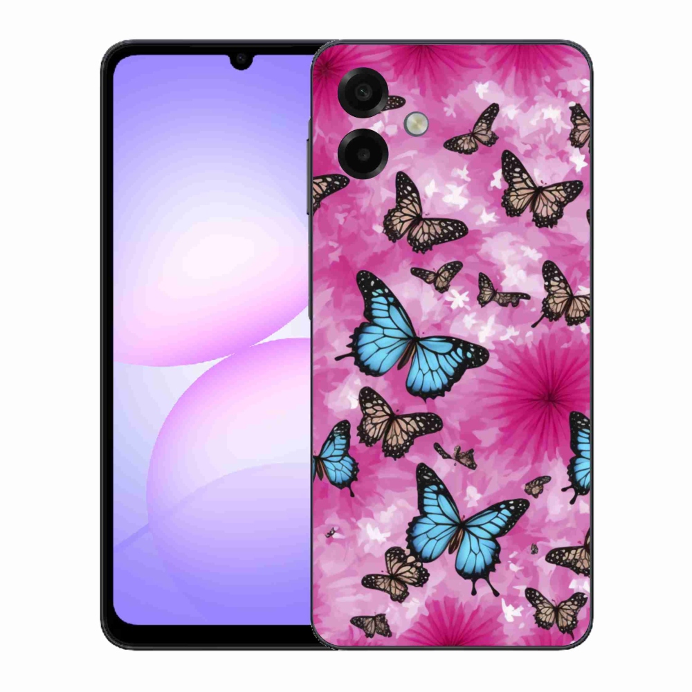 Gél borítás mmCase Samsung Galaxy A07 készülékhez - pillangókert