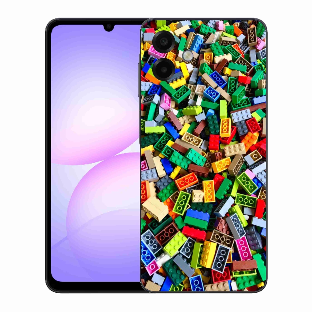 Gél borítás mmCase Samsung Galaxy A07 - színes építőelemek