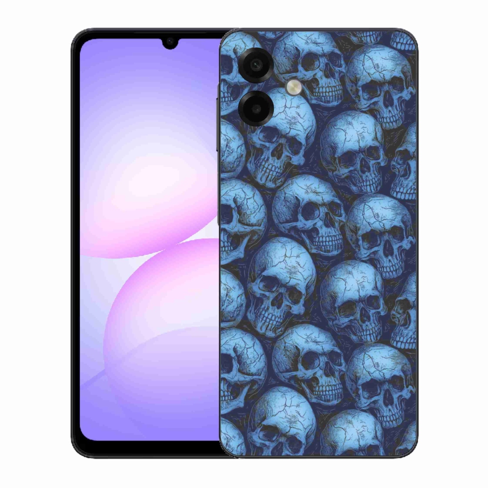 Zselés borítás mmCase Samsung Galaxy A07 - koponyákhoz