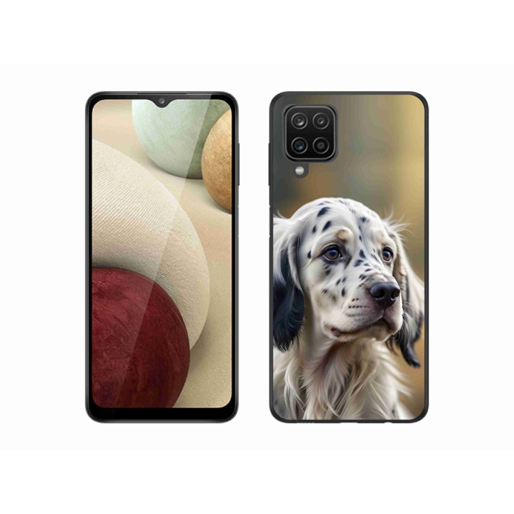 Gél borítás mmCase Samsung Galaxy A12 készülékhez - English Setter