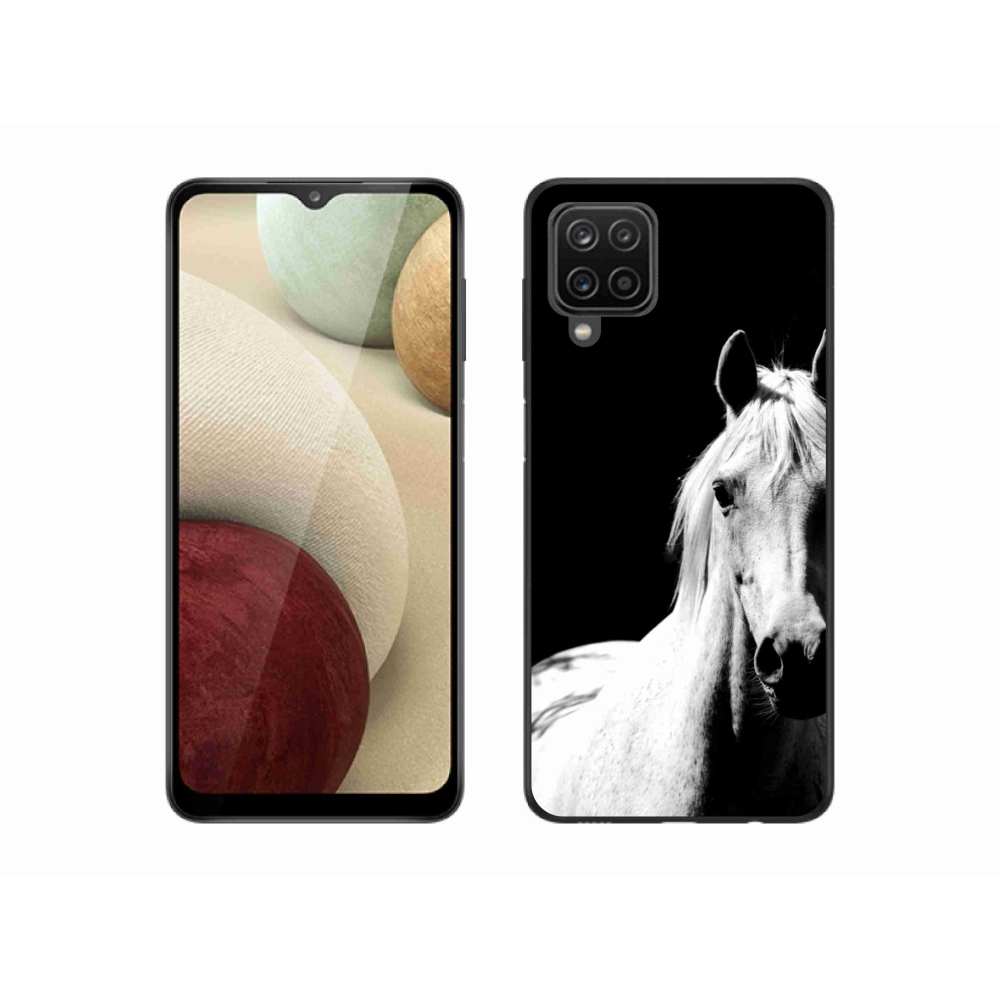 Zselés borítás mmCase Samsung Galaxy A12 - fehér ló 5
