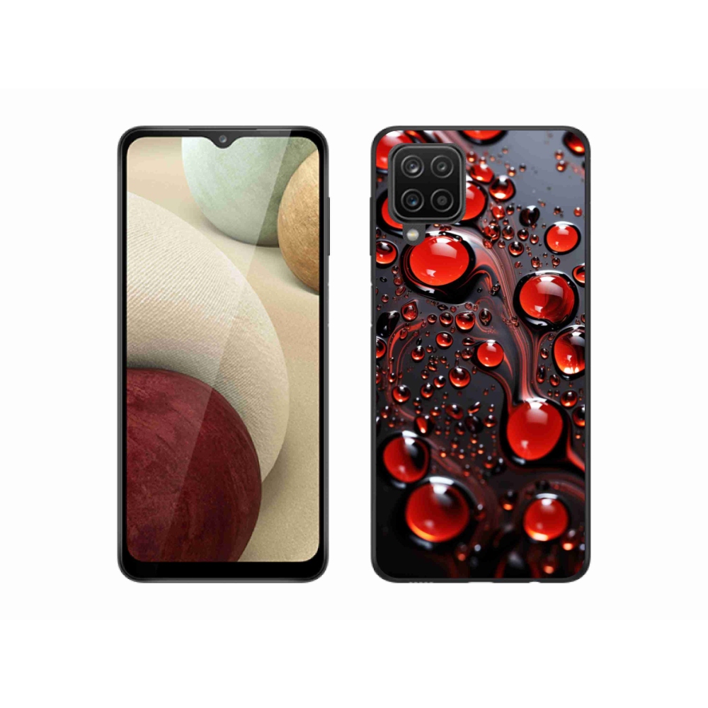 Gél védőhuzat mmCase Samsung Galaxy A12 - piros csepp 2