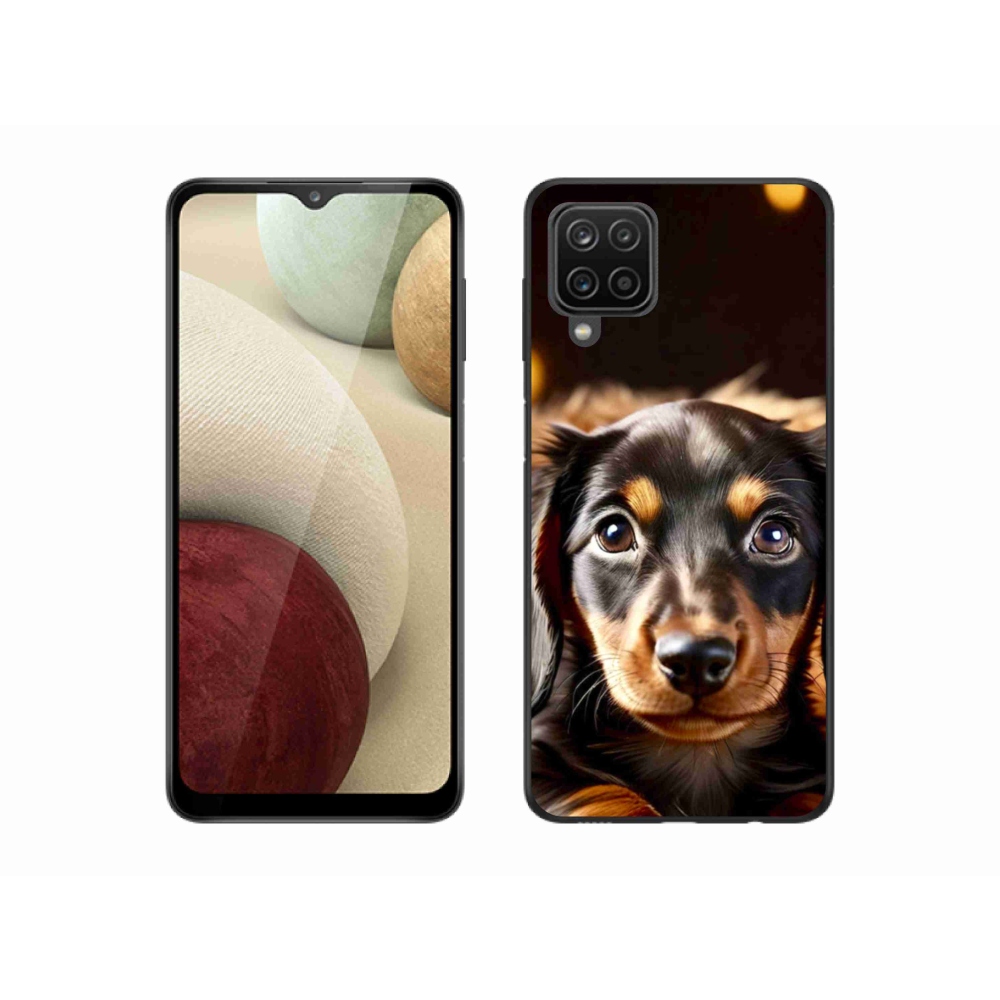 Zselés borítás mmCase Samsung Galaxy A12 készülékhez - tacskó