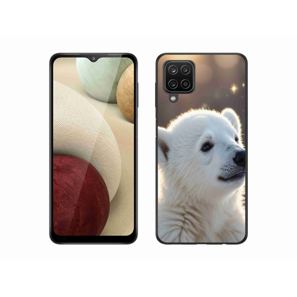 Gél borítás mmCase Samsung Galaxy A12 készülékhez - jegesmedve