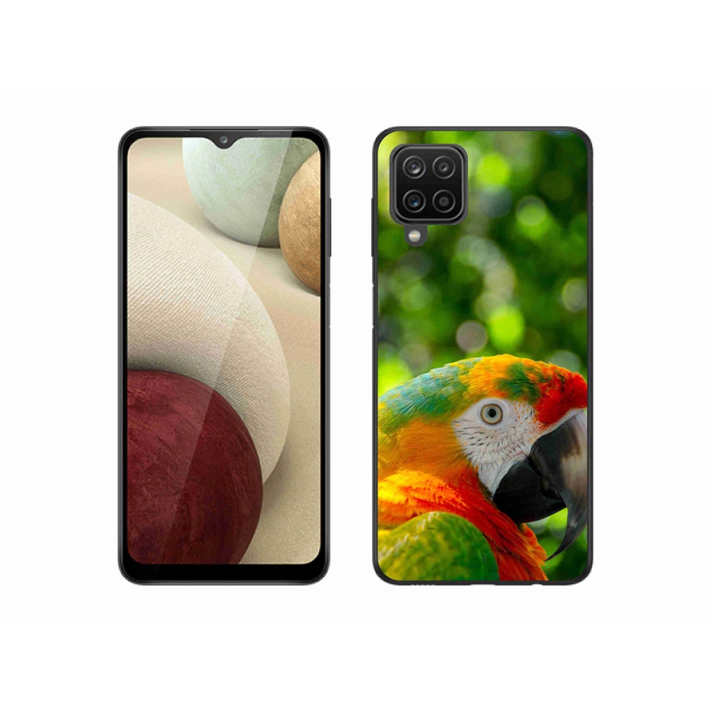 Gél borítás mmCase Samsung Galaxy A12 készülékhez - papagáj ara 3