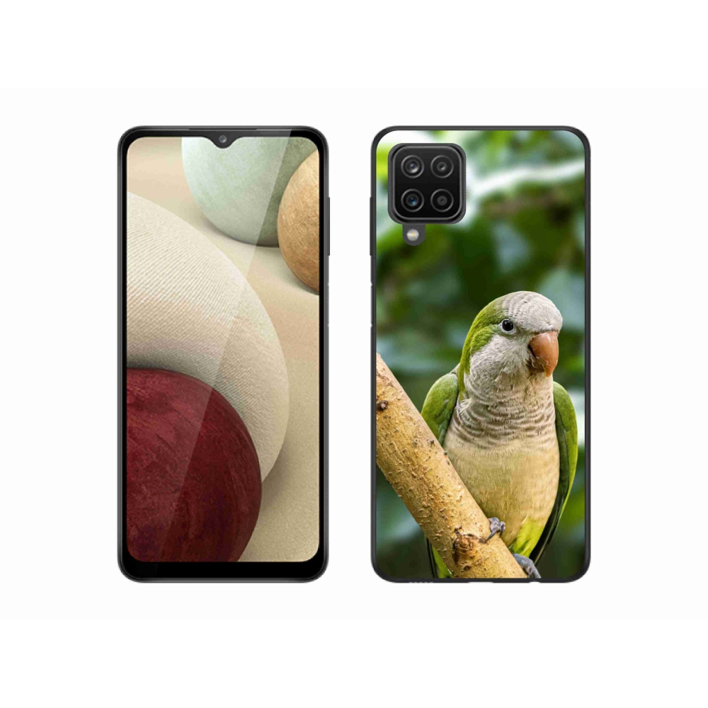 Zselés borítás mmCase Samsung Galaxy A12 készülékhez - papagáj