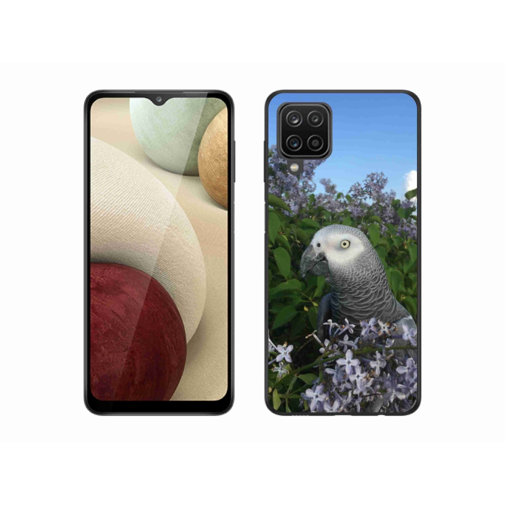 Gél borítás mmCase Samsung Galaxy A12 készülékhez - papagáj jacco