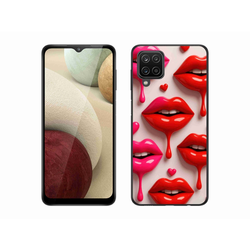 Gél borítás mmCase Samsung Galaxy A12 - ajkak 2