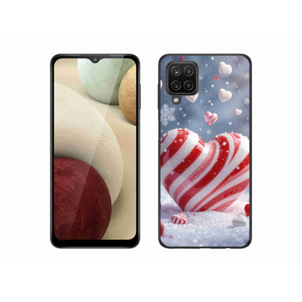 Gél borítás mmCase Samsung Galaxy A12 készülékhez - édes szívecske