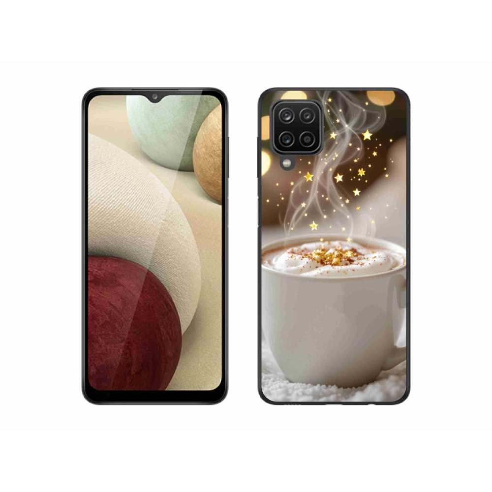 Gél borítás mmCase Samsung Galaxy A12 készülékhez - Karácsonyi forró ital