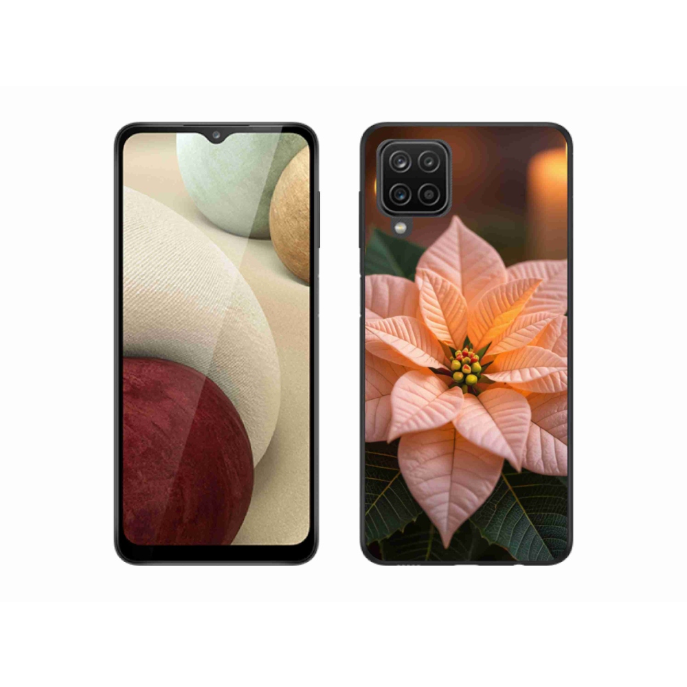 Gél borítás mmCase Samsung Galaxy A12 készülékhez - mikulásvirág