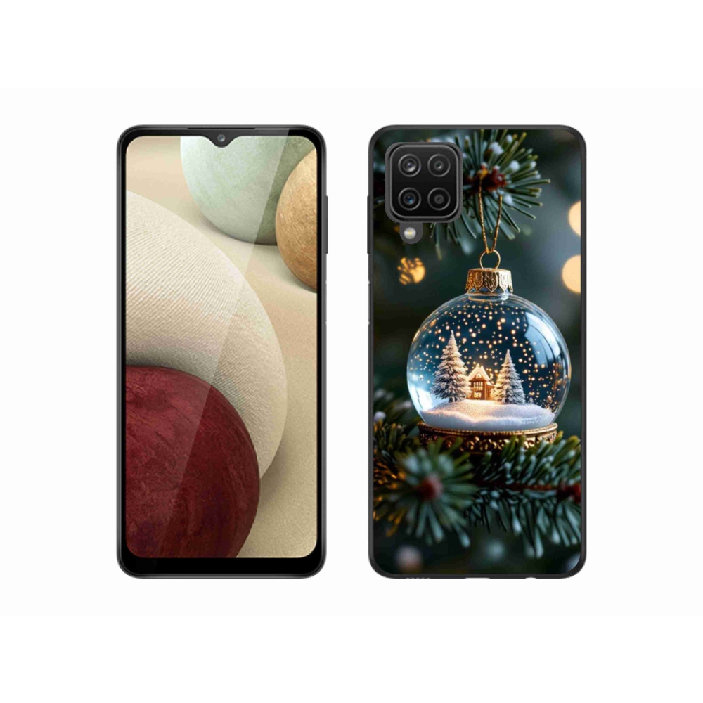 Gél borítás mmCase Samsung Galaxy A12 - Karácsonyi gömbök 2
