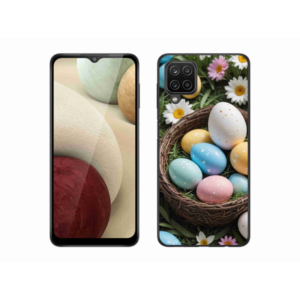 Gél borítás mmCase Samsung Galaxy A12 készülékhez - Húsvéti tojások 2
