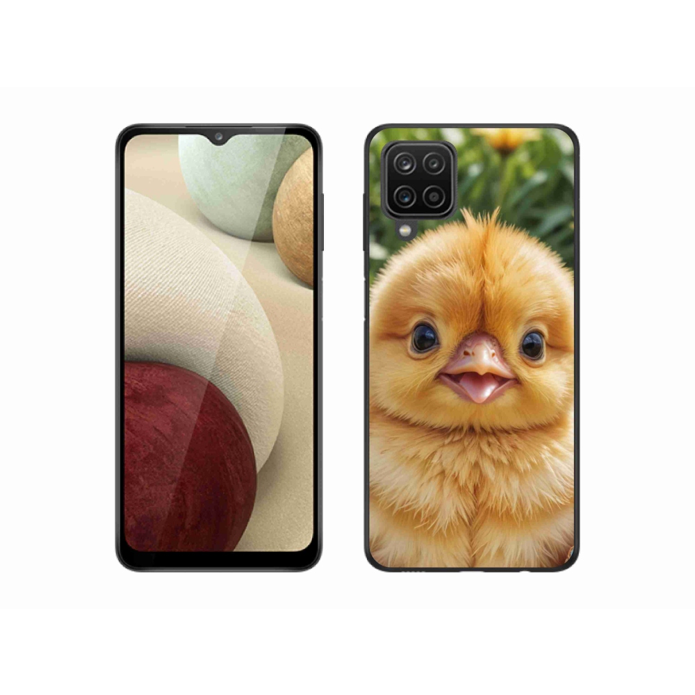 Gél borítás mmCase Samsung Galaxy A12 készülékhez - boldog csaj