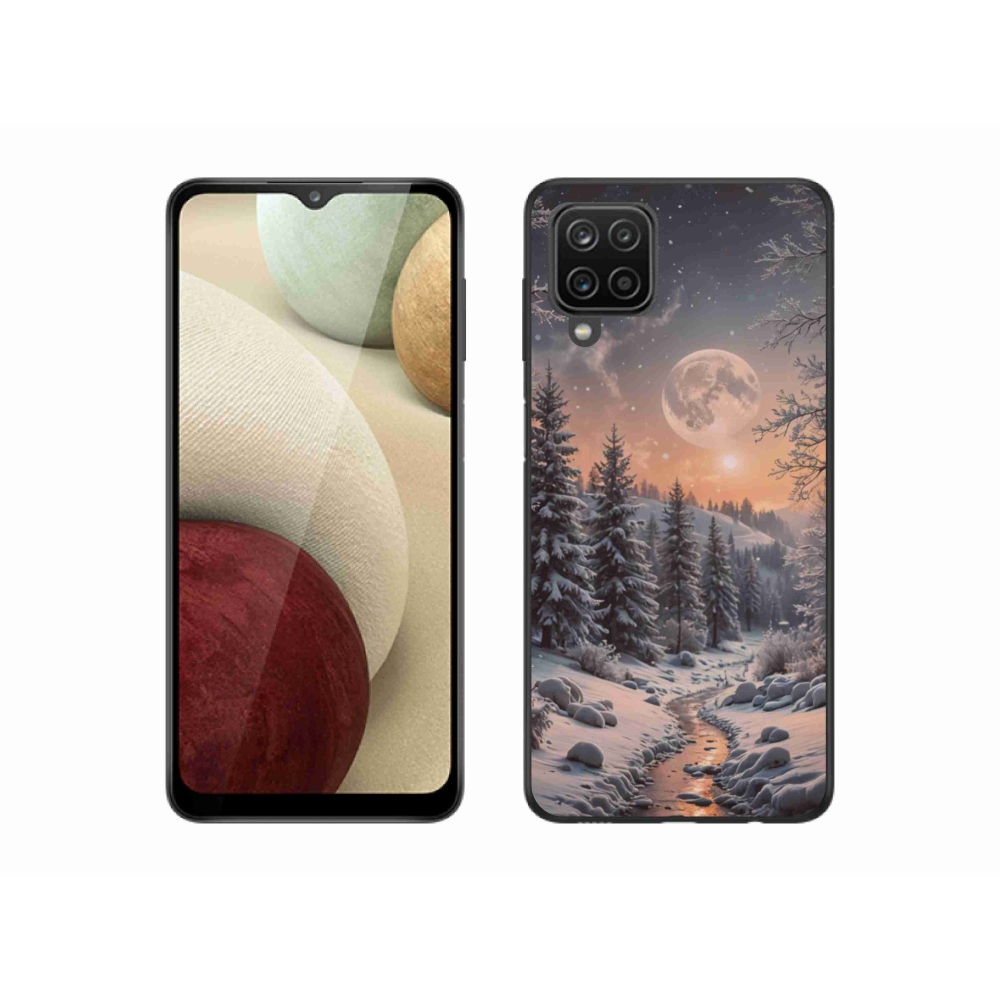 Gél borítás mmCase Samsung Galaxy A12 - téli tájkép 2