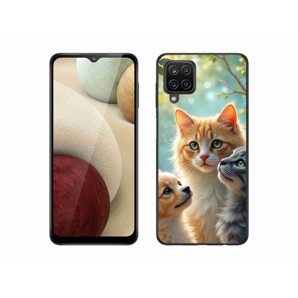Gél borítás mmCase Samsung Galaxy A12 - állatbarátság 2
