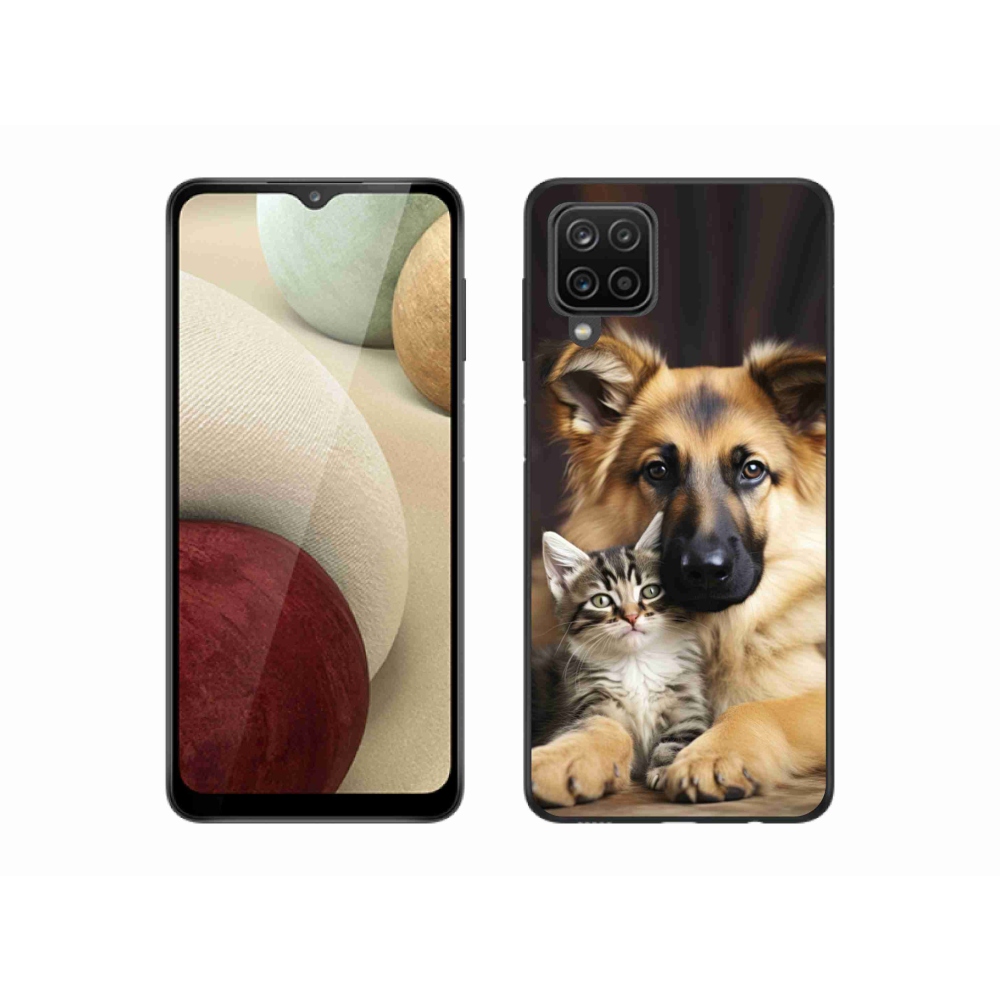 Gél borítás mmCase Samsung Galaxy A12 készülékhez - állati barátság
