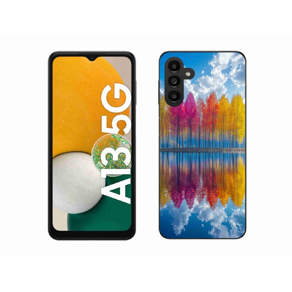 Gél borítás mmCase Samsung Galaxy A13 5G - színes fákhoz