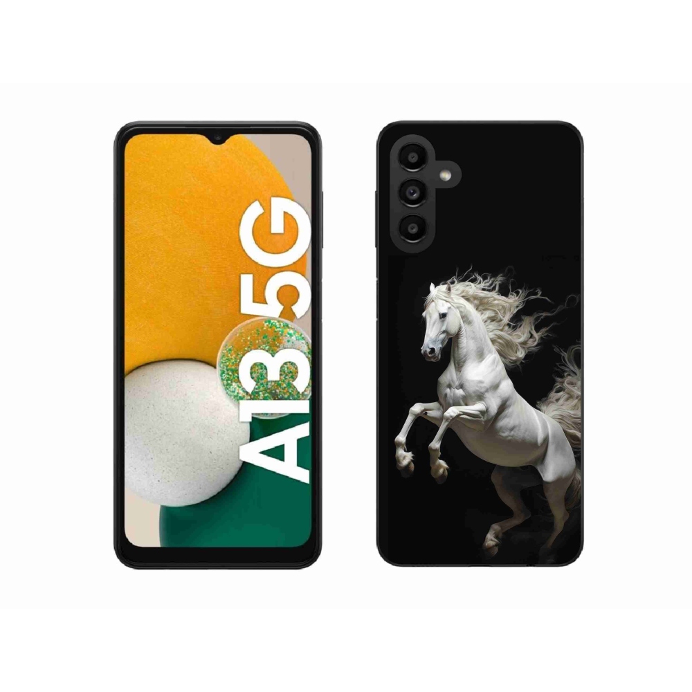 Zselés borítás mmCase Samsung Galaxy A13 5G - fehér ló 4