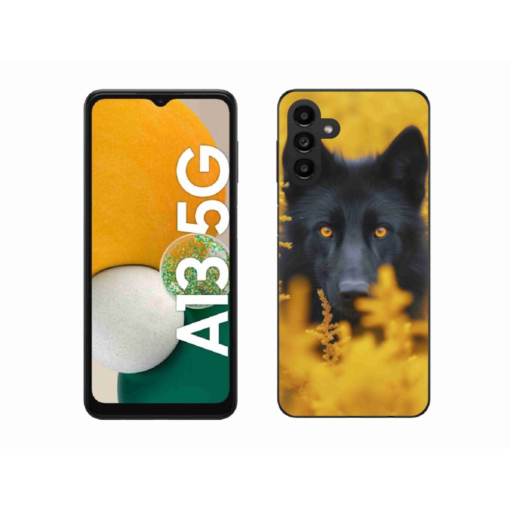 Zselés borítás mmCase Samsung Galaxy A13 5G - fekete farkas 2