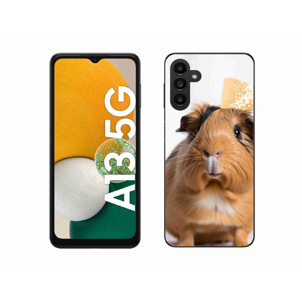 Zselés borítás mmCase Samsung Galaxy A13 5G - barna tengerimalachoz
