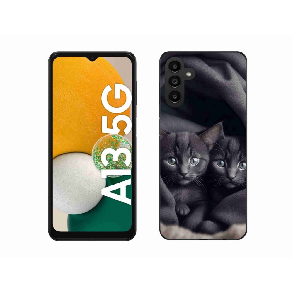 Zselés borítás mmCase Samsung Galaxy A13 5G - cat duo - Samsung Galaxy A13 5G számára