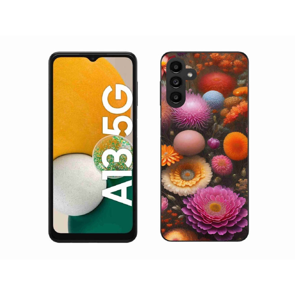 Gél borítás mmCase Samsung Galaxy A13 5G - virágos kompozícióhoz