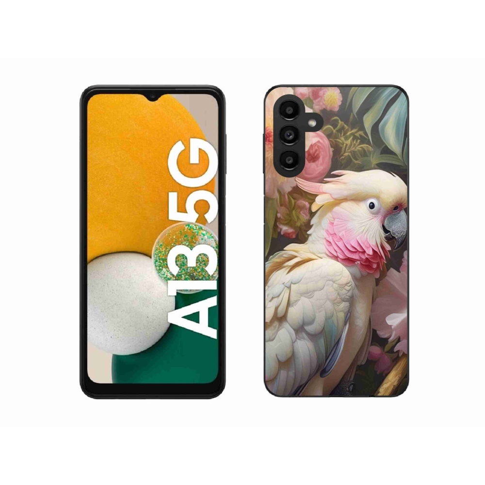 Zselés borítás mmCase Samsung Galaxy A13 5G - papagáj kakadu rózsaszín 2