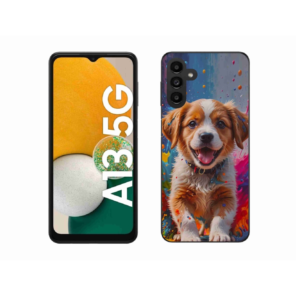 Gél borítás mmCase Samsung Galaxy A13 5G - aranyos kiskutya 3