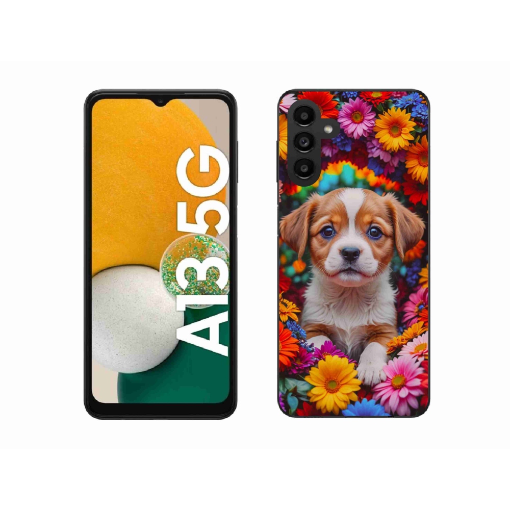 Gél borító mmCase Samsung Galaxy A13 5G - aranyos kiskutya