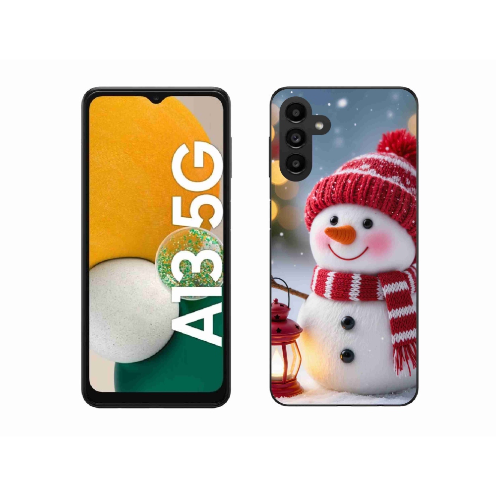 Gél védőhuzat mmCase Samsung Galaxy A13 5G - hóember 2