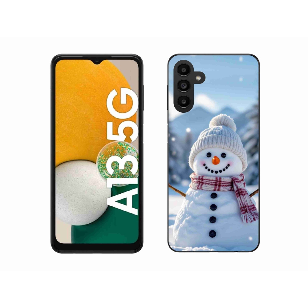 Zselés borítás mmCase Samsung Galaxy A13 5G - hóember 3